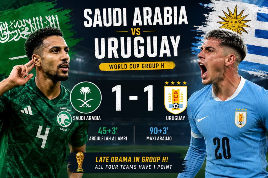 Saudi Arabia vs Uruguay