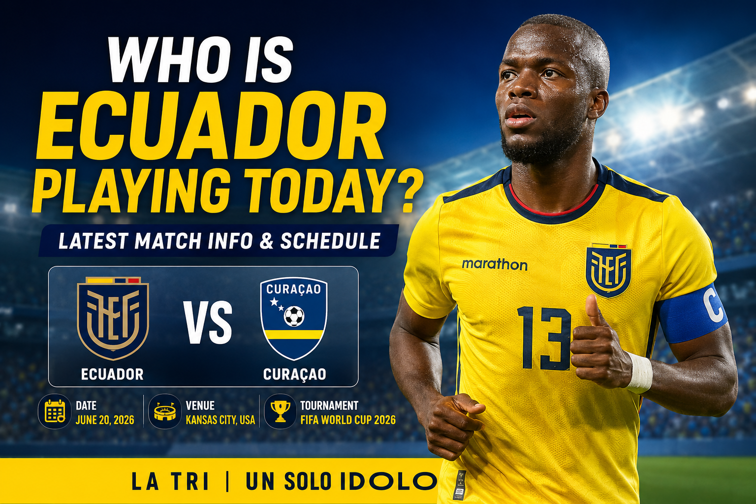 Who Is Ecuador Playing Today Soccer  latest Match Facts 2026